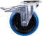 Tarsus Zwenkwiel met rem - 200 mm - Kogellagers - 280 kg - Blauw