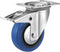Tarsus Zwenkwiel met Rem - Ø 80 mm - Kogellagers - 100 kg Belastbaar - Blauw