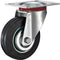 Tarsus Zwenkwiel - Ø 125 mm - Stalen Velg - Massieve Rubberband - 80 kg Draagvermogen