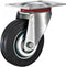 Tarsus Zwenkwiel - Ø 75 mm - Stalen Velg - Massieve Rubberband - 40 kg Draagvermogen