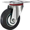 Tarsus Zwenkwiel - Ø 75 mm - Stalen Velg - Massieve Rubberband - 40 kg Draagvermogen