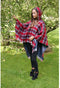 Tartan Poncho Rood - Glen Appin of Scotland