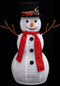 vidaXL - Decoratieve - sneeuwpop - LED - 60 - cm - luxe - stof