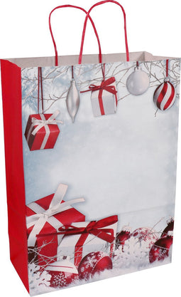 Tas | Dolomiti | Papier | gedraaid papieren koord | 27x 12x37cm | draagtas | 50 stuks