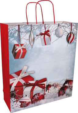 Tas | Dolomiti | Papier | gedraaid papieren koord | 36x 12x41cm | draagtas | 50 stuks