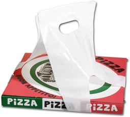 Tas - HDPE - 1100x200mm - pizza-/gebaksdoosdrager - wit - 1000 stuks