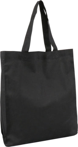 Tas - Katoen - portrait - 30x 6x34cm - lusdraagtas - zwart - 10 stuks