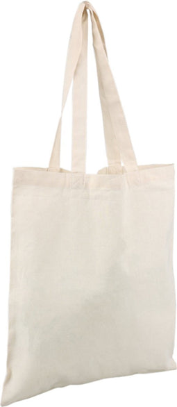 Tas - Katoen - portrait - reusable - 38x42cm - lusdraagtas - naturel - 10 stuks