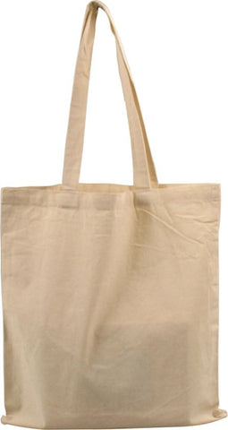 Tas - Katoen - reusable - 38x42cm - lusdraagtas - beige - 25 stuks