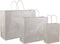 Tas - Kraftpapier - gedraaid katoenen koord - 35x 13x31cm - draagtas - zilver - 50 stuks