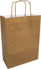 Tas | Kraftpapier | gedraaid papieren koord | 24x 11x33cm | draagtas | goud | 50 stuks