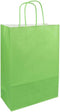 Tas | Kraftpapier | gedraaid papieren koord | 24x 11x33cm | draagtas | groen | 50 stuks