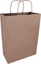 Tas | Kraftpapier | gedraaid papieren koord | 26x 12x34cm | draagtas | bruin | 100 stuks
