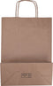 Tas | Kraftpapier | gedraaid papieren koord | 26x 12x34cm | draagtas | bruin | 100 stuks