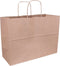 Tas | Kraftpapier | gedraaid papieren koord | 35x 14x26cm | draagtas | bruin | 100 stuks