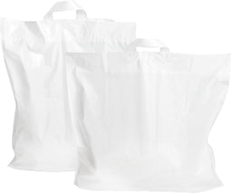 Tas - LDPE - lus - 46x52cm - bodemvouw 10cm - lusdraagtas - wit - 250 stuks