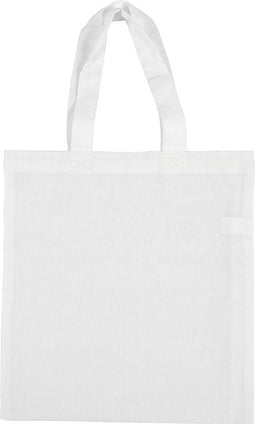 Tas met handvaten Creotime 28x30cm wit