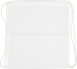 Tas met treksluiting Creotime 37x41cm wit