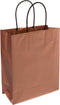 Tas - Papier - 22x 10x27cm - papieren draagtas - brons - 50 stuks