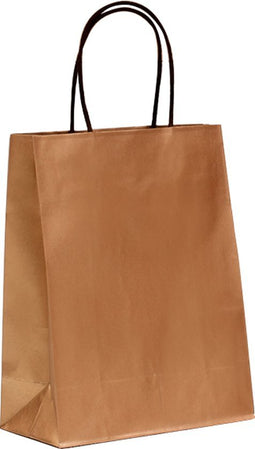 Tas - Papier - 35x 13x31cm - papieren draagtas - brons - 50 stuks