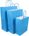 Tas | Papier | gedraaid papieren koord | 26x 12x35cm | draagtas | skyblauw | 50 stuks