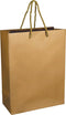 Tas | Papier | met koord | 22x 10x29cm | draagtas | goud/wit | 100 stuks