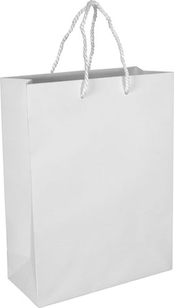 Tas | Papier | met koord | 22x 10x29cm | draagtas | wit | 100 stuks