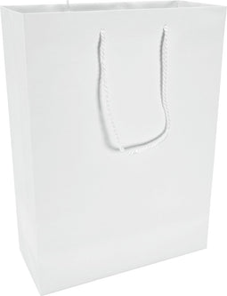 Tas | Papier | met koord | 27x 12x37cm | draagtas | wit | 100 stuks
