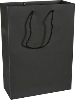 Tas | Papier | met koord | 27x 12x37cm | draagtas | zwart/wit | 100 stuks