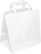 Tas - Papier - platte handgreep - 26x 17x25cm - snacktas - wit - 400 stuks