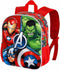Tas, Rugzak, Schoolrugzak Jongens - The Avengers 'Hero's' 3D (26x11x31 cm) - Rood