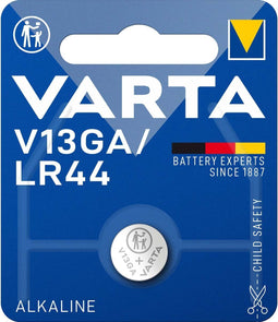 Varta V13GA - Alkaline knoopcel batterij - 1,5 Volt 125 mAh - Geschikt voor autosleutels en camera's
