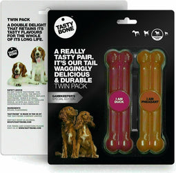 TastyBone - Small - Twinpack Game - Duck & Pheasant - Hond - Kauwspeelgoed - Vegan - Kluif - Nylabone