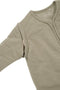 Meyco Baby Slub - Slaapzak Smile met afritsbare mouwen - Taupe/Offwhite - 90cm - 2.5 TOG