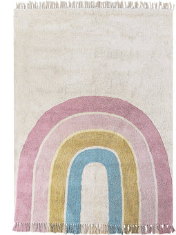TATARLI - Vloerkleed - Meerkleurig/Beige - 140 x 200 cm - Katoen
