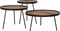 DTP Home Coffee table Saturnus medium NATURAL,37xØ50 cm, recycled teakwood