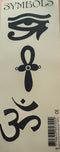 Tattoo - Symbolen - Wadjetoog - Ankh - uit Egypte Om Teken uit India