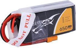 Tattu LiPo accupack 11.1 V 650 mAh Aantal cellen: 3 75 C Softcase XT30