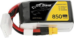 Tattu LiPo accupack 11.1 V 850 mAh Aantal cellen: 3 75 C Softcase XT30