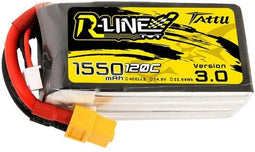 Tattu LiPo accupack 14.8 V 1550 mAh Aantal cellen: 4 120 C Softcase XT60