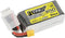 Tattu LiPo accupack 14.8 V 650 mAh Aantal cellen: 4 95 C Softcase XT30