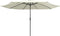 vidaXL - Parasol - met - metalen - paal - 390 - cm - zandwit