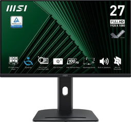 MSI PRO MP275PG - Full HD IPS Monitor - 27 inch - 100Hz - 1 ms MPRT - Ergonomisch verstelbaar - Ingebouwde speakers