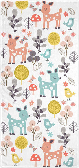 Badhanddoek HappyFriday Moshi Moshi Woodland Multicolour 70 x 150 cm