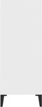 vidaXL - Dressoir - 57x35x90 - cm - bewerkt - hout - wit