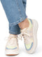 POSH by Poelman COCO - Dames sneakers - Vetersluiting - Beige (37)