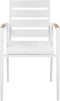 TAVIANO - Tuinstoel set van 4 - Wit - Aluminium
