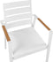 TAVIANO - Tuinstoel set van 6 - Wit - Aluminium
