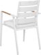TAVIANO - Tuinstoel set van 6 - Wit - Aluminium