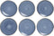Tavola - Ontbijtborden - New blue Santorini - Zacht blauw - Ø22cm - Lichte glans - Aardewerk - 6 stuks - Servies